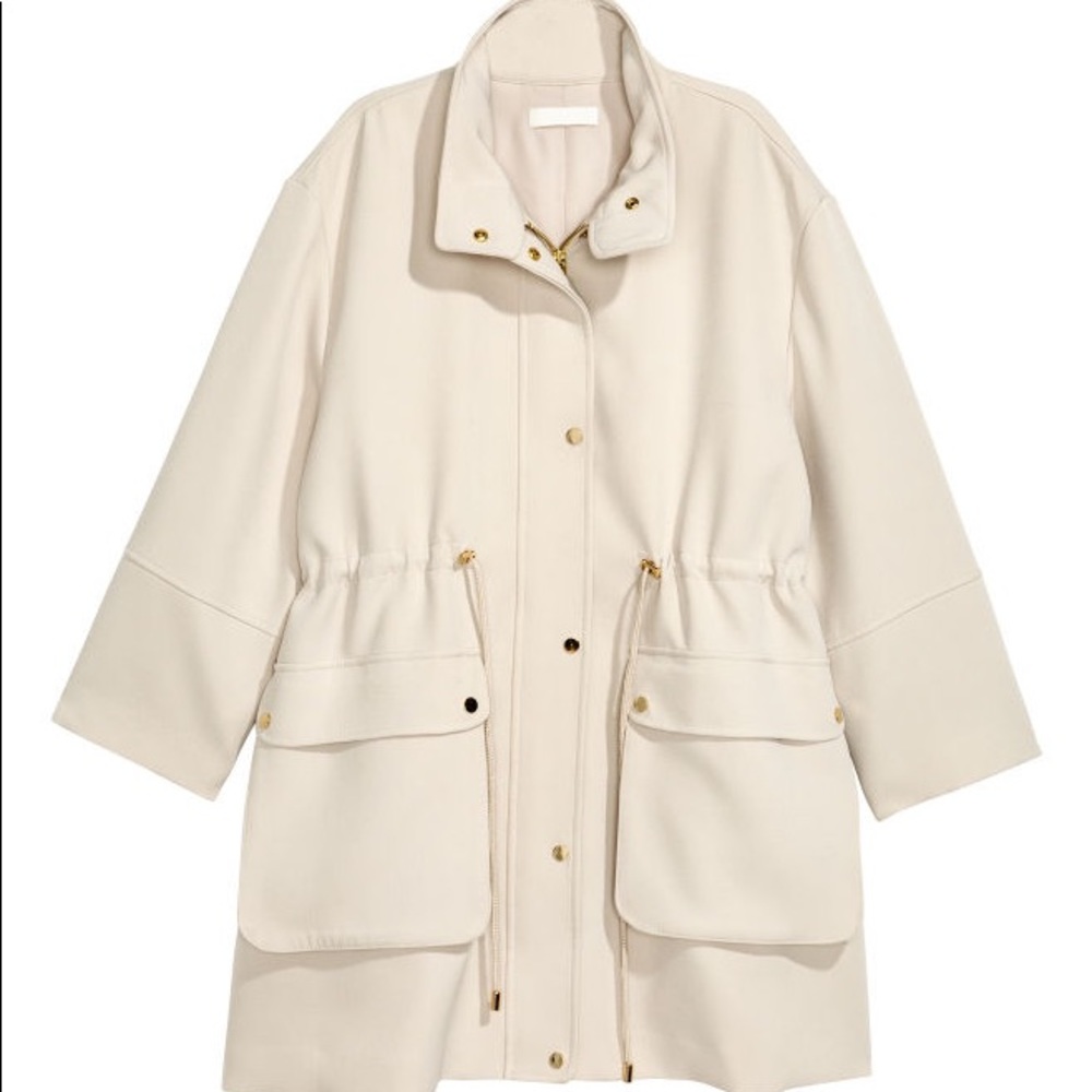 Beige h&m coat
